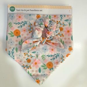 NWT Matching Bandanna & hair tie set